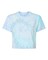 Women’s Tie-Dyed Crop Crewneck T-Shirt for Summer, Trendy & Festival Style Wear